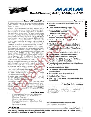 MAX19506ETM+ datasheet  